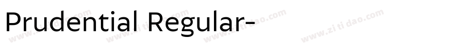 Prudential Regular字体转换
